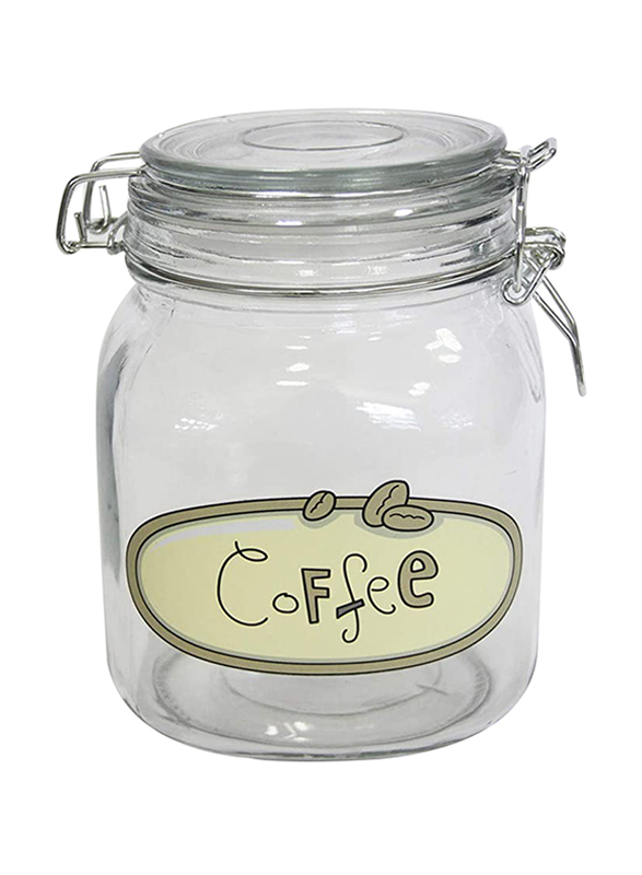 

Orchid Coffee Canister, 1 Liter, Clear