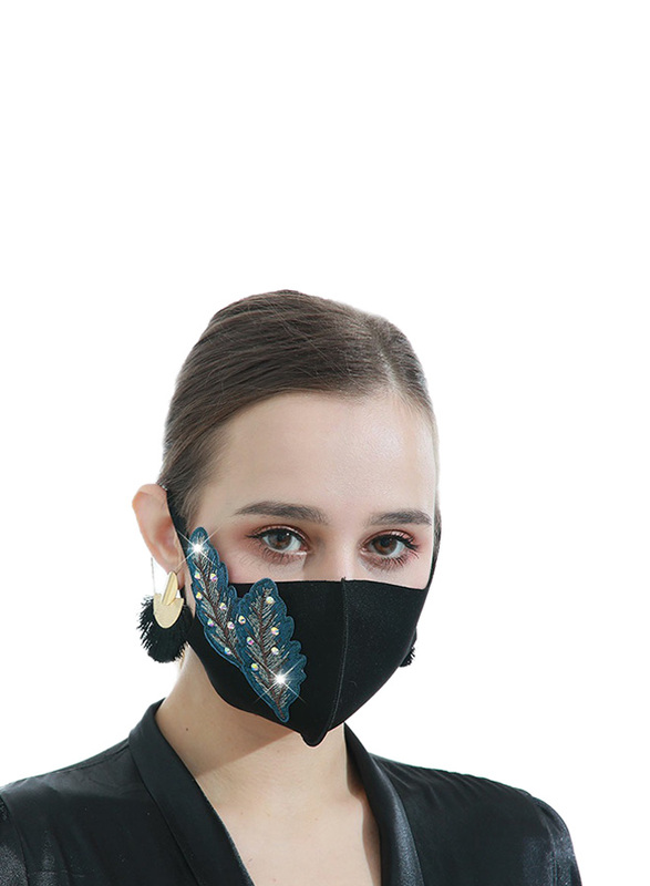 

Fashion Washable Reusable Face Mask Cover for Women and Girls, Black