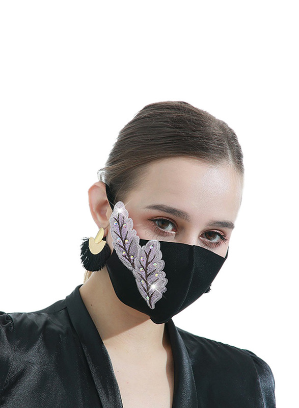 

Fashion Washable Reusable Face Mask Cover for Women and Girls, Black