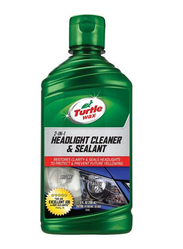 

Turtle Wax 2-In-1 Headlight Cleaner and Sealant, T-43, 9oz, Green
