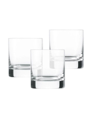 Ocean 285ml 3-Piece Fin Line Rock Glass Set, Clear