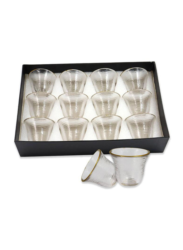 

Generic 12-Piece 60ml Glass Cawa Cup Set, Clear