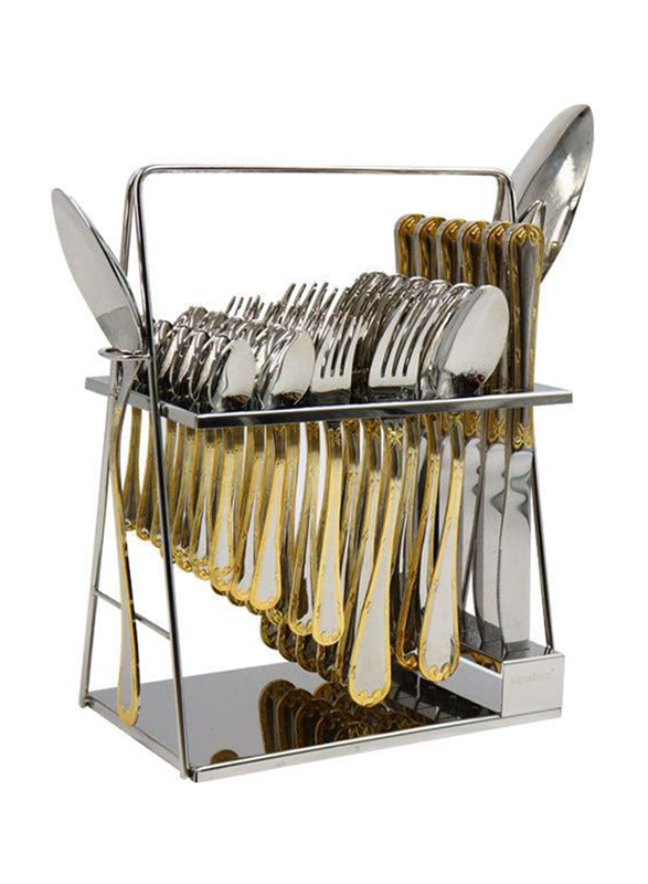 

AlpenBerg 38-Piece Stainless Steel Cutlery Set, NN075, Silver