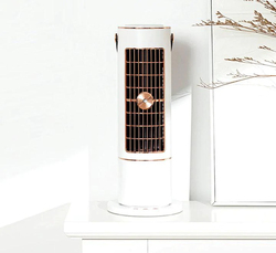 Portable Spray Oscillating Air Conditioning Fan, White