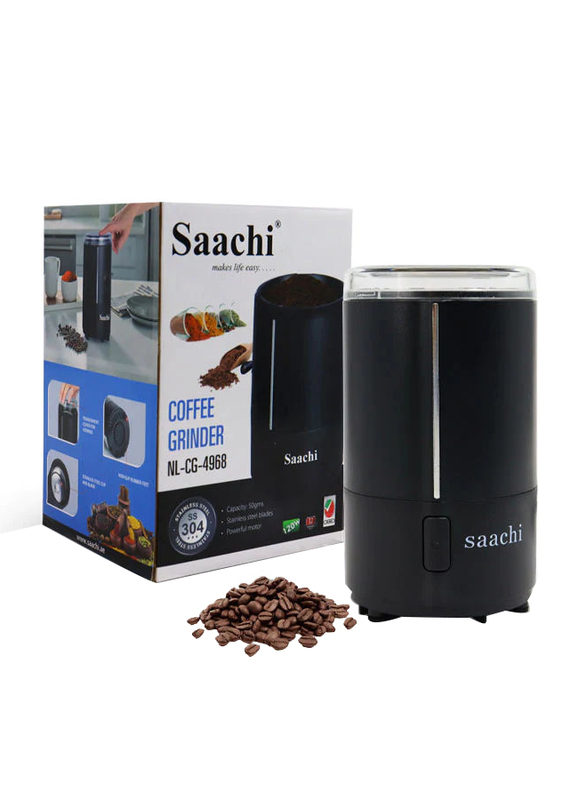 

Saachi Coffee Grinder, 120W, NL-CG-4968, Black