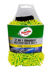 Turtle Wax 2-in-1 Shaggy Wash Mitt, Green