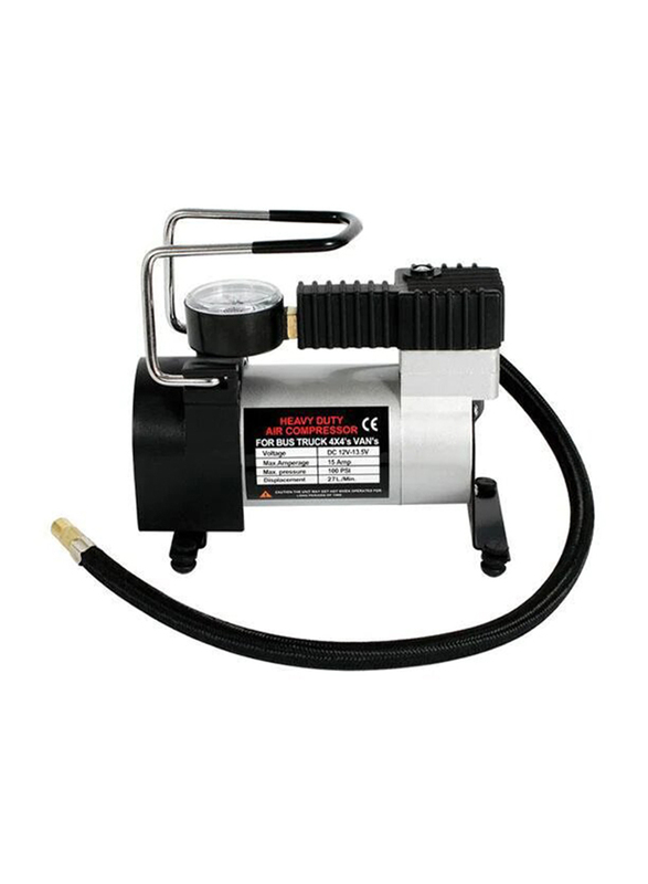 

Super Flow Automobile Car Air compressor Tire Inflator, DC-12V, Black/Silver