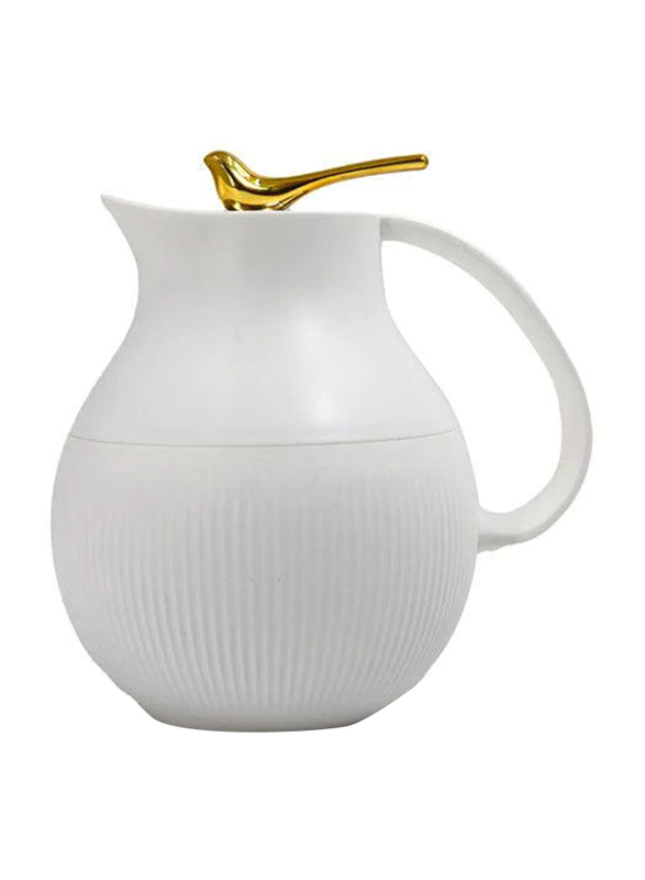 

Royal 0.95 Ltr Plastic 6 Luxury Thermos, DMB-095MWHG, White