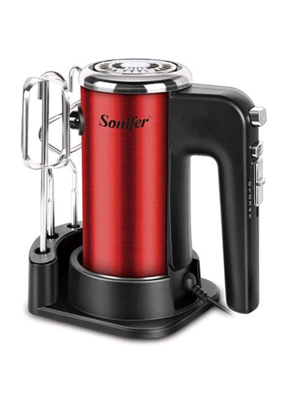 

Sonifer 2 in 1 Hand Mixer, 400W, SF-7025, Red/Black
