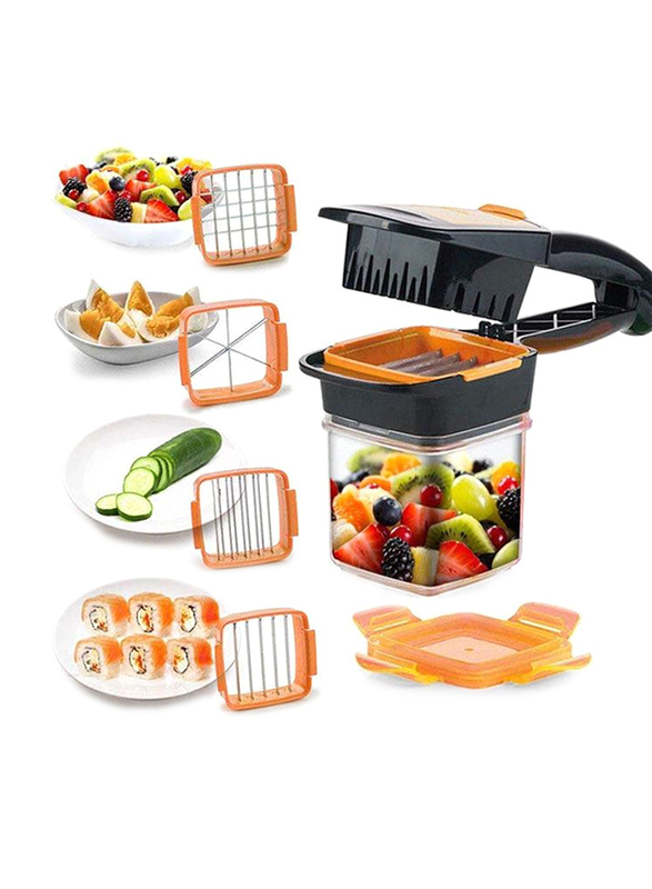 

5 in 1 Multifunction Vegetable Cutter, Multicolour