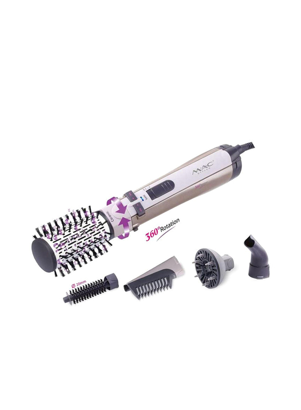

Mac 5-in-1 Professional Hair Brush, 1000W, MC-6650, White