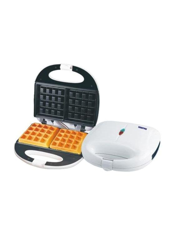 

Geepas Waffle Maker, 690-515W, GWM676, White/Black