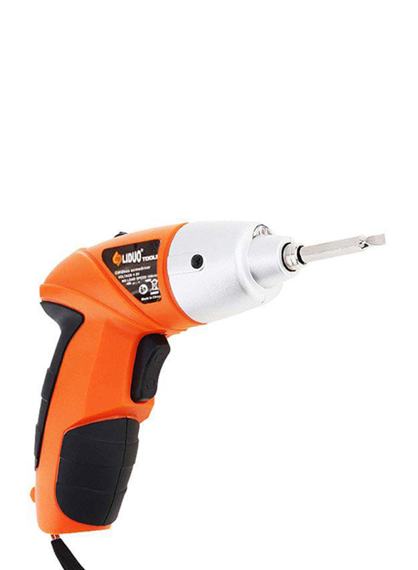 

Liduo Cordless Screw Driver 4.8V Power & Hand Tool Kit with 45 Piece Accessories, Orange