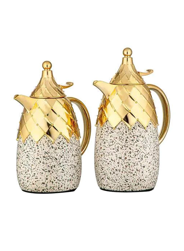 

Almarjan 2-Piece Vacuum Flask, Terrazzo/Gold