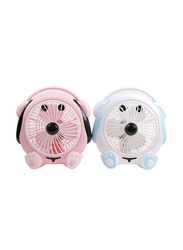 Cartoon Super Soft Wind Fan, 20W, HJ-9-23, Assorted Colours