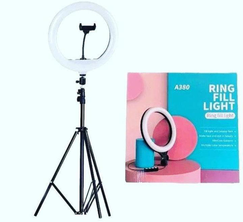 

Portable Ring Light, A380, White/Black