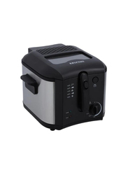 Krypton 2.5L Quick Heating Deep Fryer, 1600W, KNDF6347, Black/Silver