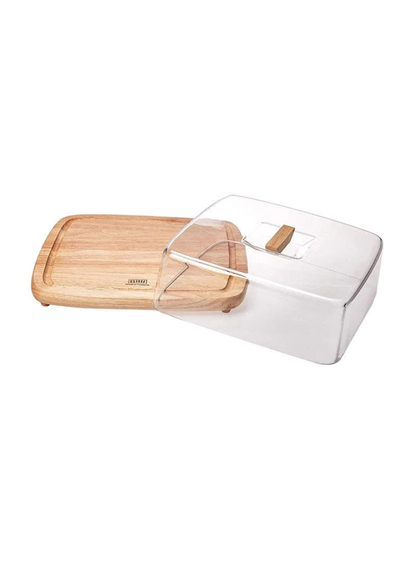 

Billi Rectangle Cheese Dome with Acrylic Cover, WP-911, Brown