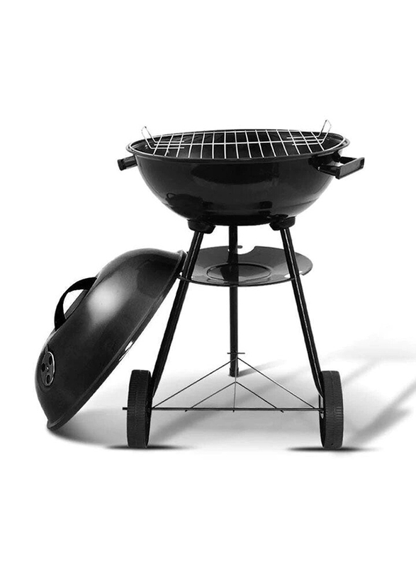 

Generic 17-inch Portable Charcoal BBQ Kettle, Black