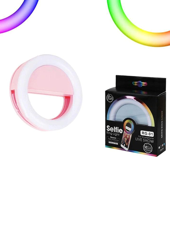

Modern Light Selfie LED Lamp with Clip, Pink