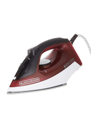 Black+Decker Steam Iron, 1600W, X1550-B5, Red