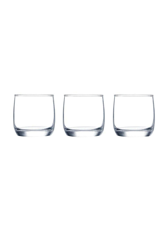 

Luminarc 3-Piece Plain Vigne Lowball Water & Juices Glass Set, Clear