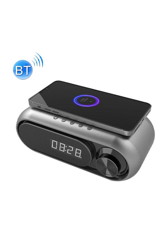 

Generic Wireless Charging Clock Speaker, WD-300, Black