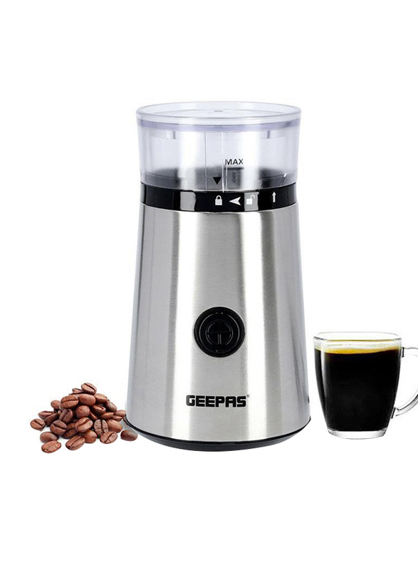 

Geepas Electric Coffee Grinder, 150W, GCG5471, Silver