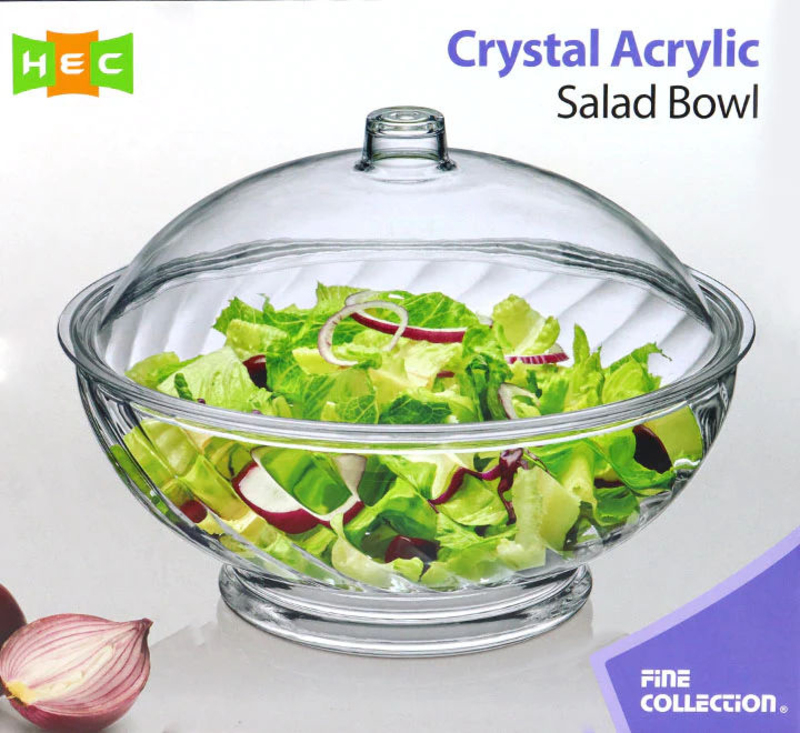 

Crystal Acrylic Salad Bowl, SB-62-LC, Clear