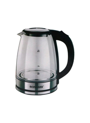 Sonashi 1.8L Glass Kettle with Auto Shut Off, 1500W, SKT-1809, Clear