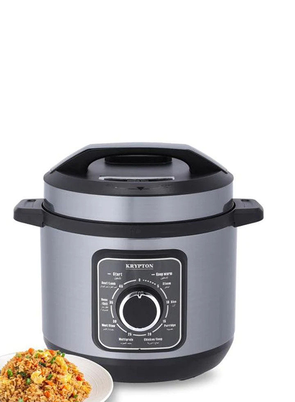 

Krypton 6L Electric Pressure Cooker, 1000W, KNPC6304, Grey