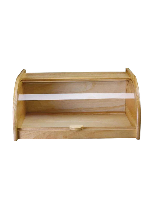 

Billi Wooden Bread Box with Sliding Acrylic Lid, Brown