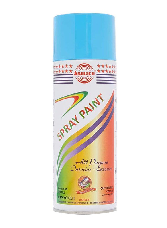 Asmaco Spray Paint, 400ml, Light Blue