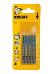 Dewalt 5 Piece Jigsaw High Speed Steel Blades for Metal, DT2160-QZ, Multicolour