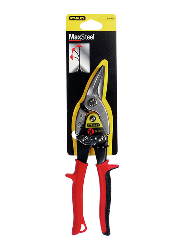 Stanley 250mm Aviation Left Snip, 2-14-562, Red/Black