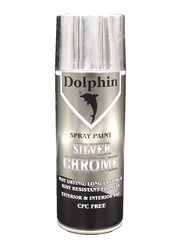 Dolphin Spray Paint, 400ml, Chrome Silver