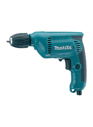 Makita Corded 450W Hammer Drill with Keyless Chuck, 10mm 3000RPM, 6413, Teal/Black