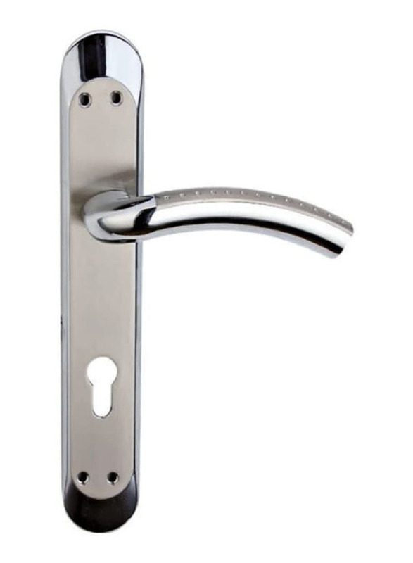  Milano CanvasGT Trom Lever 2 Side Mixed Room Decor Door Handle, Silver
