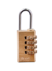 Uken Number Code Pad Lock, Gold