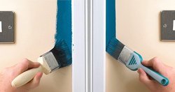 Harris Blade Paint Brush Set, 3-Pieces, Blue/Silver