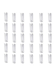 Curtain 100-Piece hooks Window Treatment 4 Prongs Pinch Pleat Drapes, Silver