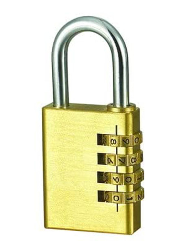 Fuerza CanvasGT Number Code Pad Lock, 40mm, CL-601, Gold