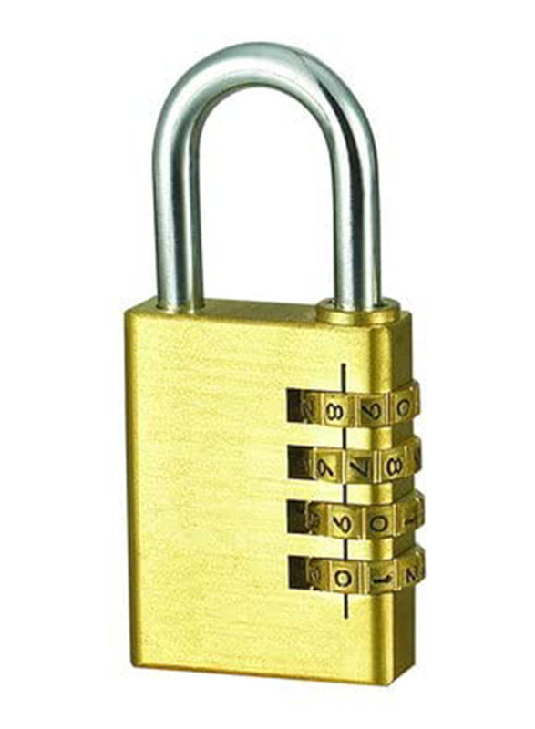 Fuerza CanvasGT Number Code Pad Lock, 20mm, CL-201, Gold