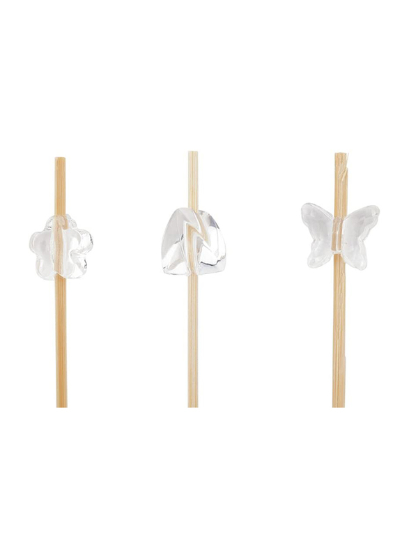 

Restaurantware 1000-Piece Acrylic Flower Skewer Set for Serving Appetizers & Cocktail Garnishes, Beige