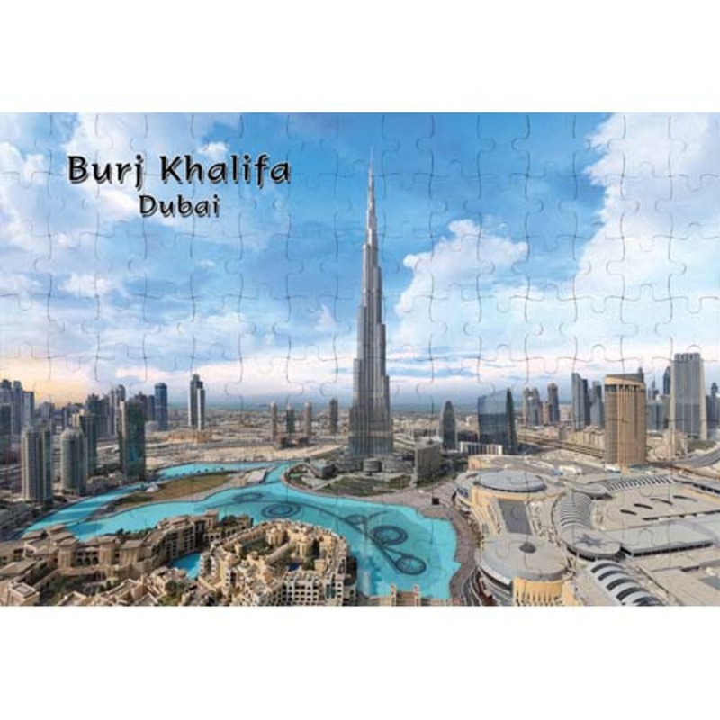 Ajooba Dubai Souvenir Puzzle Burj Khalifa 0029, White