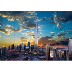Ajooba Dubai Souvenir Puzzle Burj Khalifa 0021, White