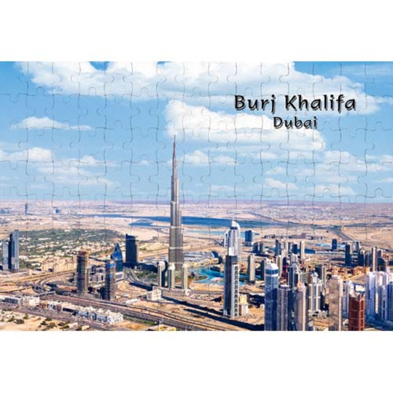 Ajooba Dubai Souvenir Puzzle Burj Khalifa 0022, White