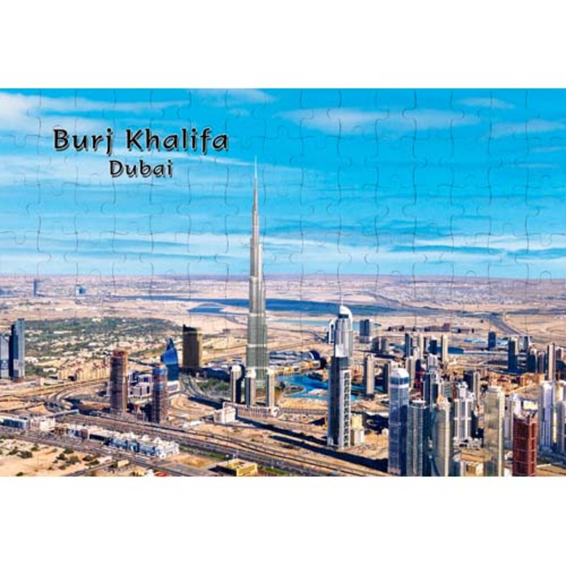 Ajooba Dubai Souvenir Puzzle Burj Khalifa 0016, White