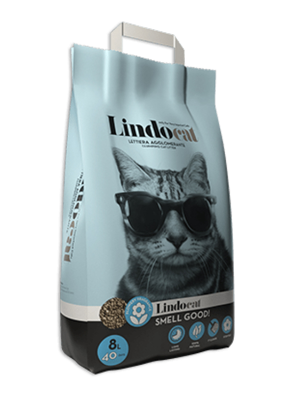 

LindoCat Smell Good Cat Litter, 8 Liters, Multicolour