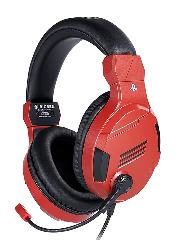 

Bigben V3 Stereo Gaming Headset for PlayStation PS4, Red